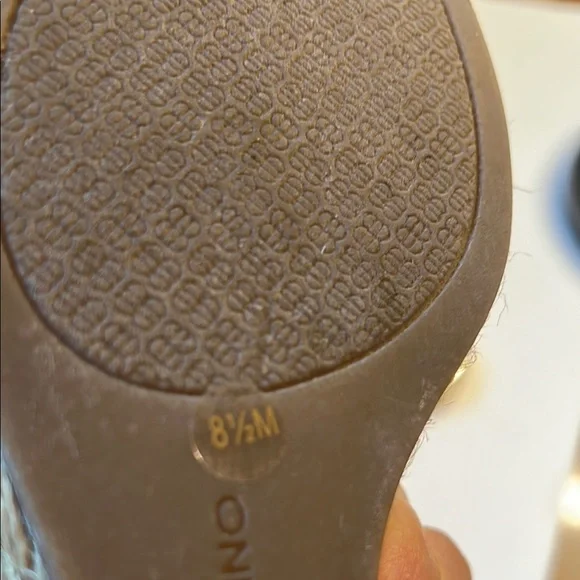 Bandolino Hearsay 2 Womens Slingback Wedge Heel Sandal Size 8.5M w/Beige Fabric - Picture 10 of 11